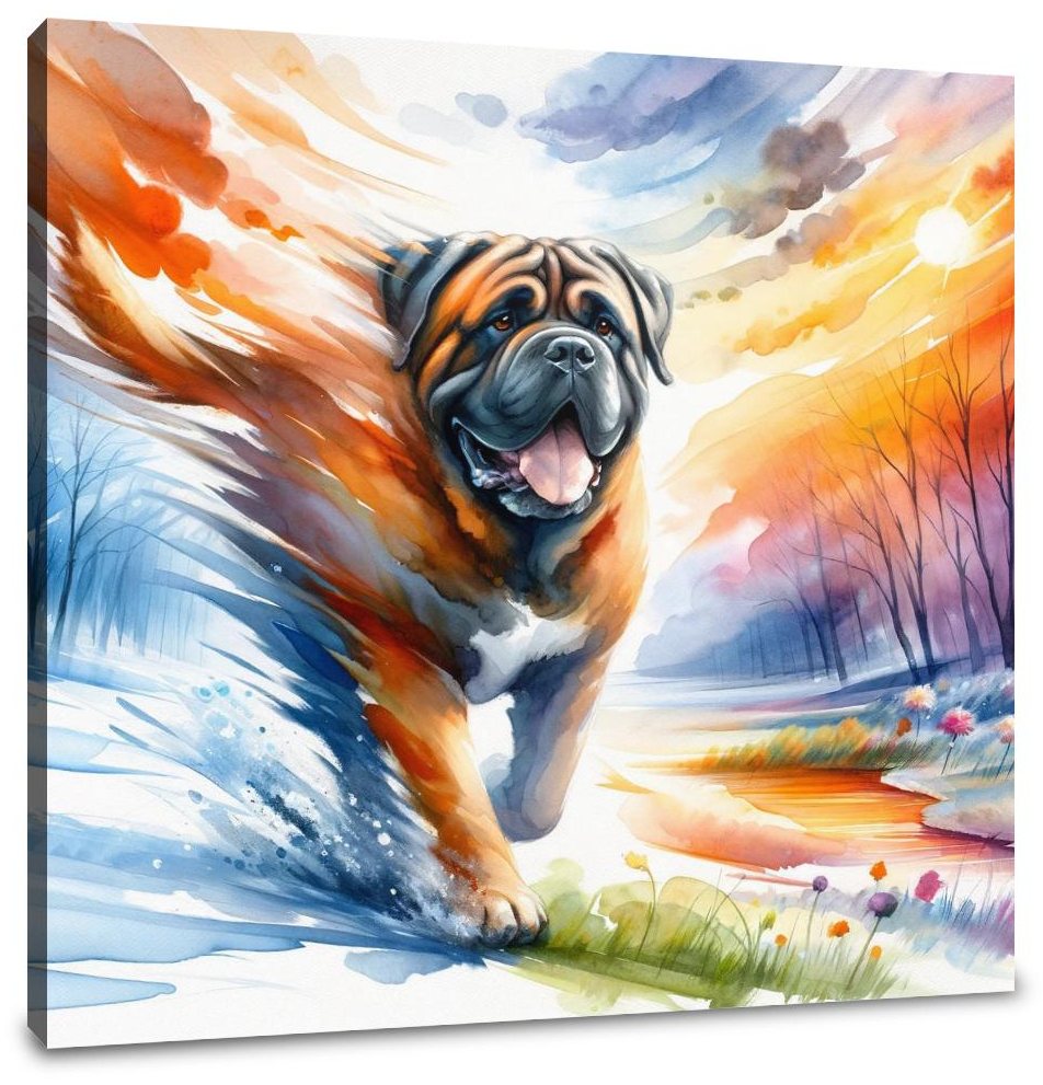 Seasons' Journey Bullmastiff Canvas