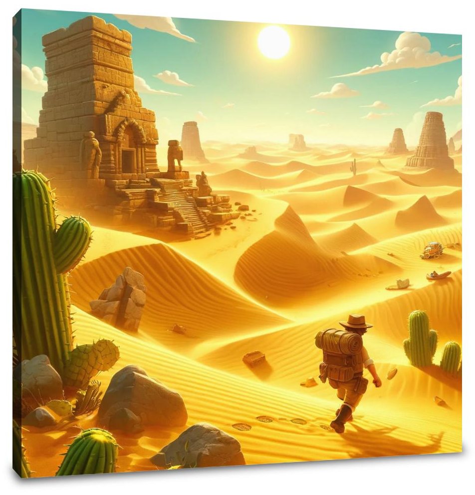 Desert Dune Adventure Canvas