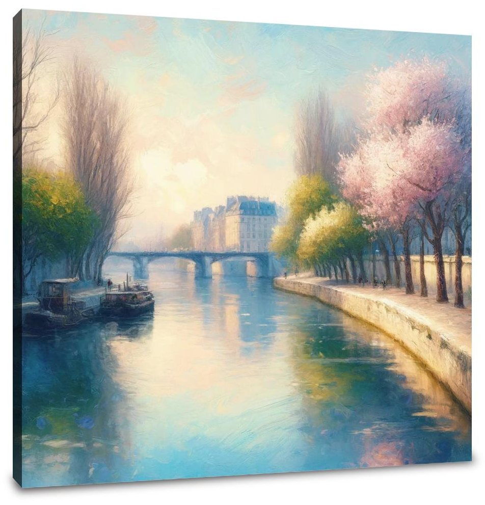 Eternal Elegance of Paris Seine Canvas