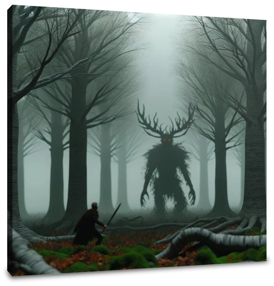 Forest Duel Canvas