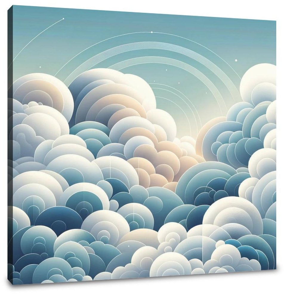 Sky Geometry Tranquility Canvas