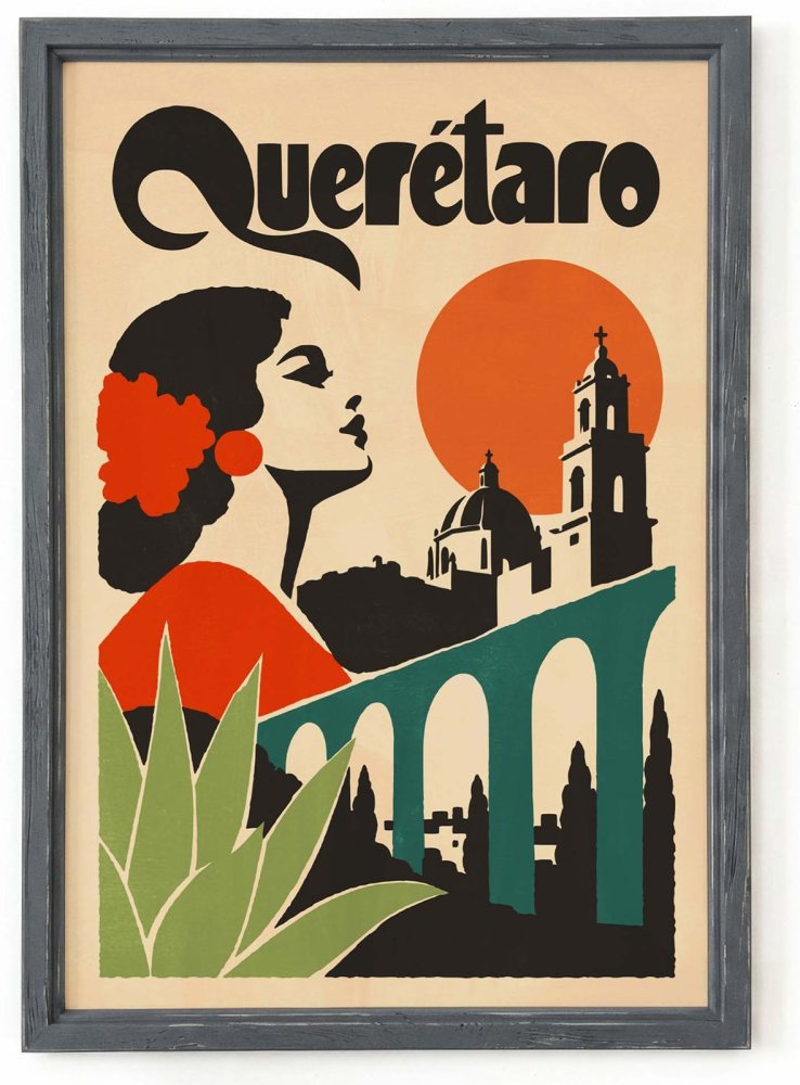 Queretaro Mexico Travel Wall Art Print