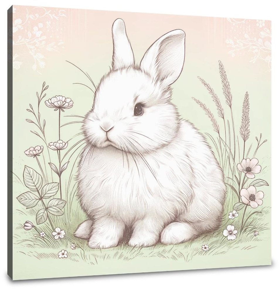 Meadow Rabbit Canvas