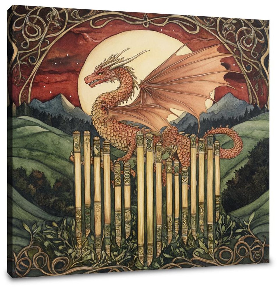 Welsh Dragon Harmony Canvas