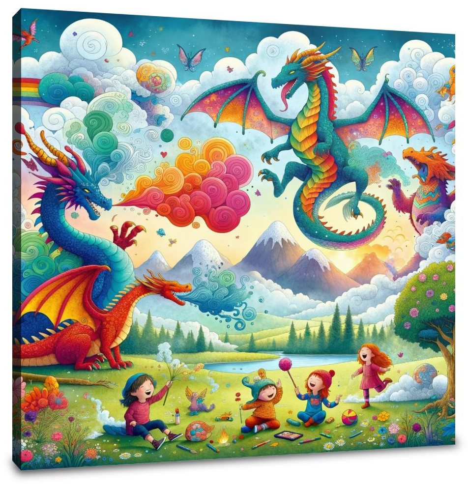 Dreams of the Dragon Playground Canvas