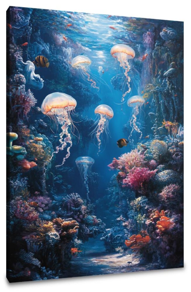 Enigmatic Ocean Symphony Canvas