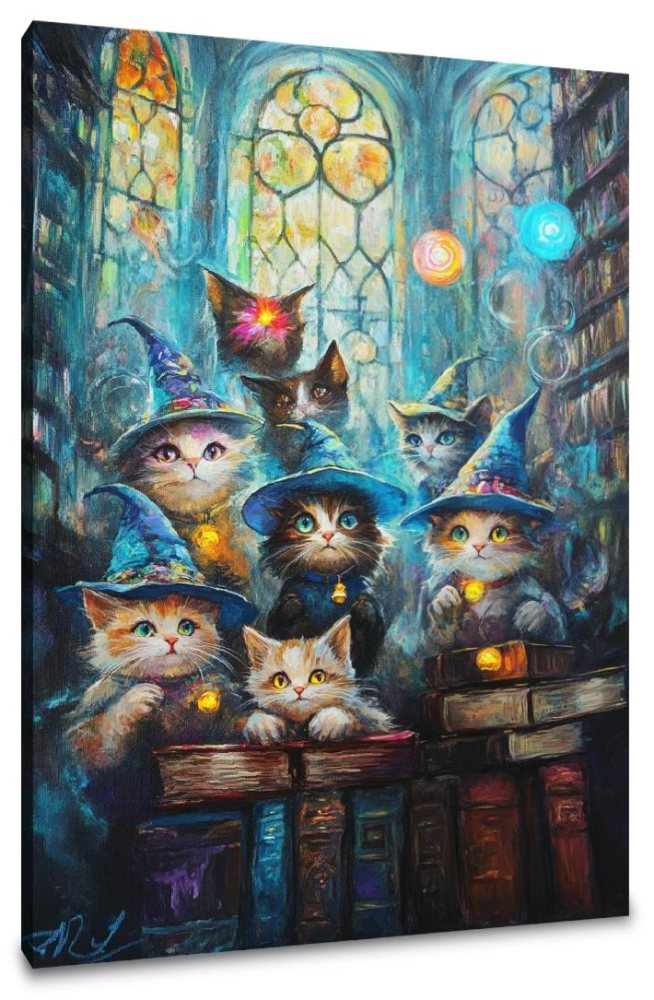 Wizarding Kittens Canvas