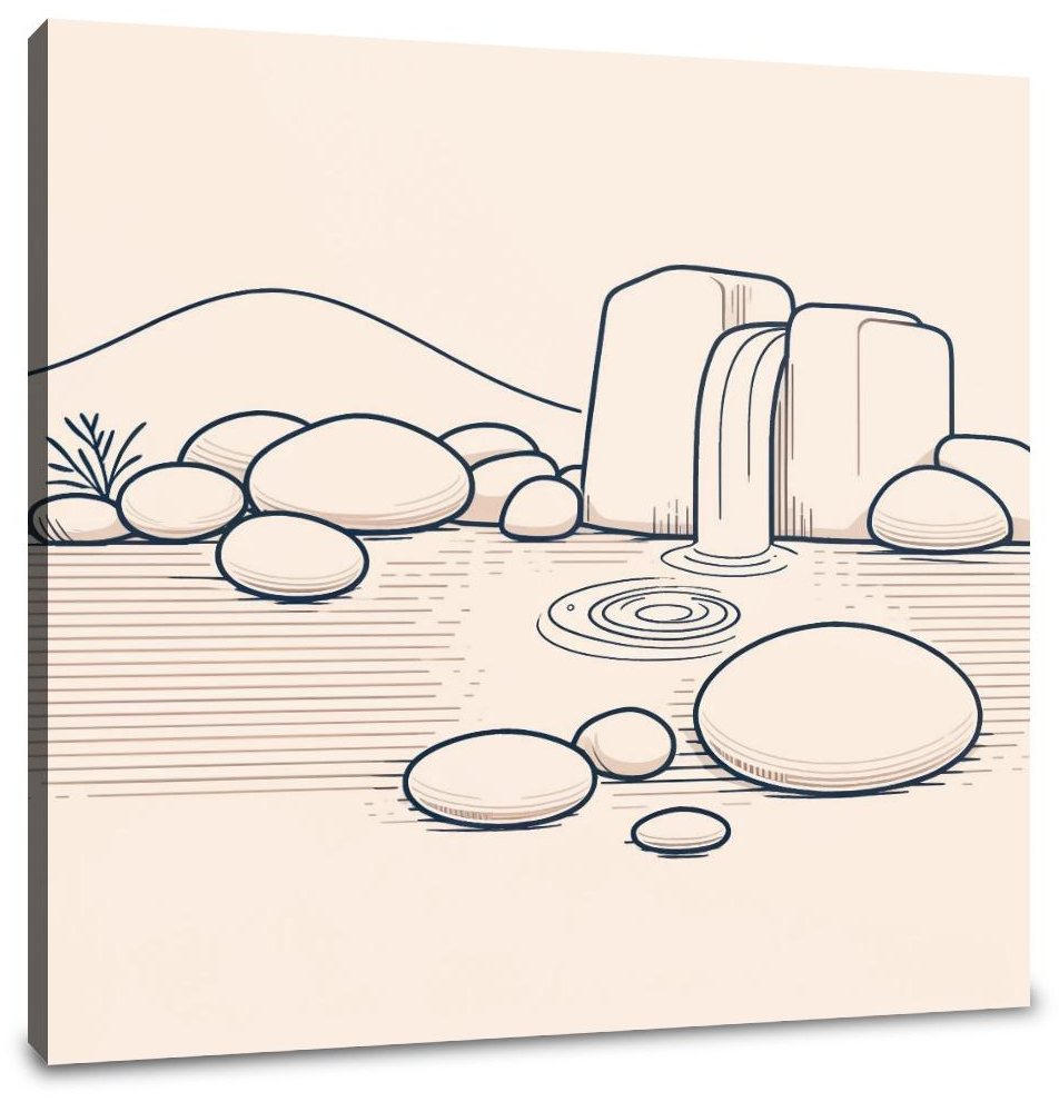 Zen Garden in Pastel Canvas