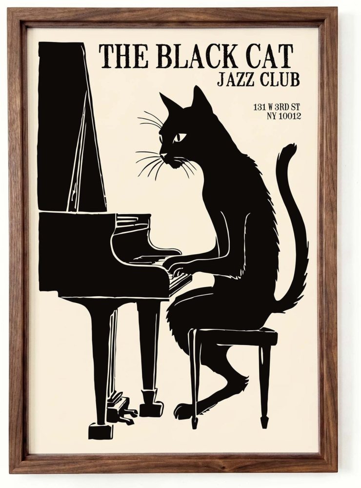 Black Cat Jazz Club Poster