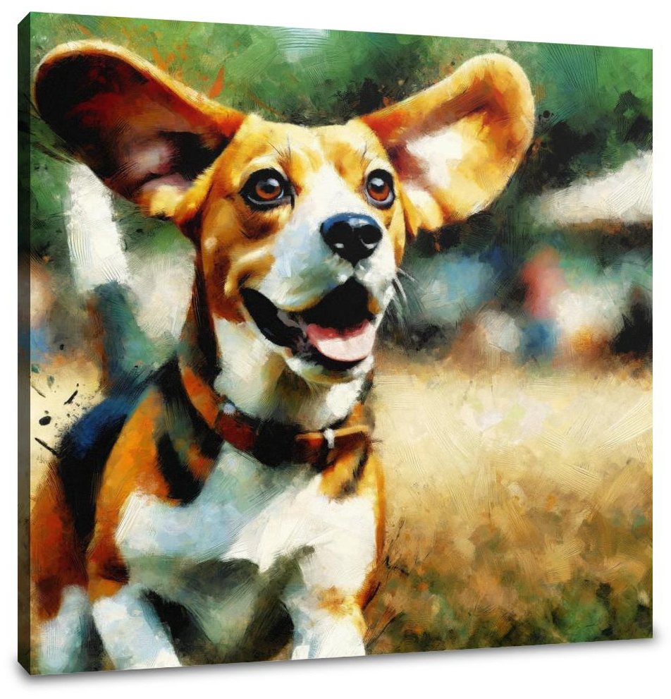 Joyful Beagle Escapad Canvas