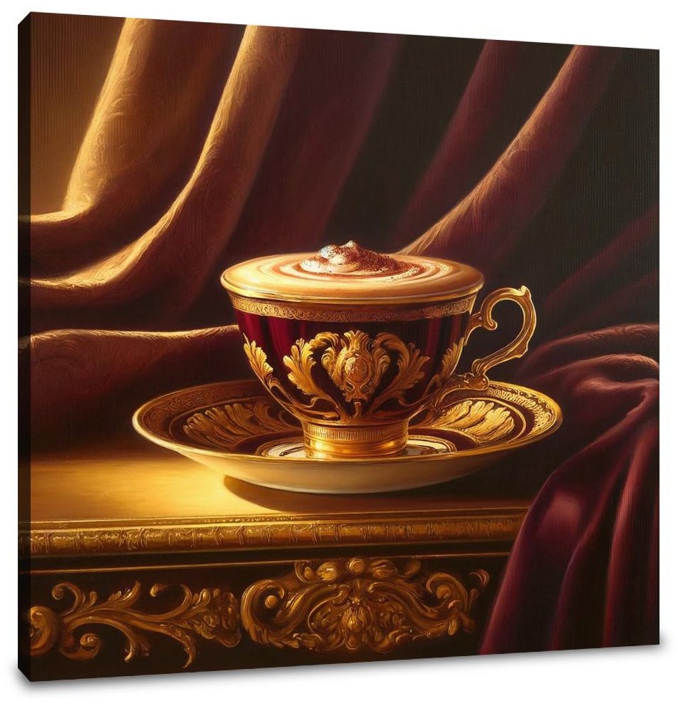 Regal Mocha Elegance Canvas