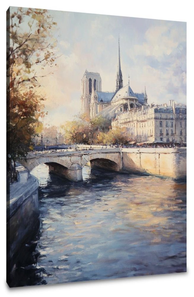 Seine River Parisian Canvas