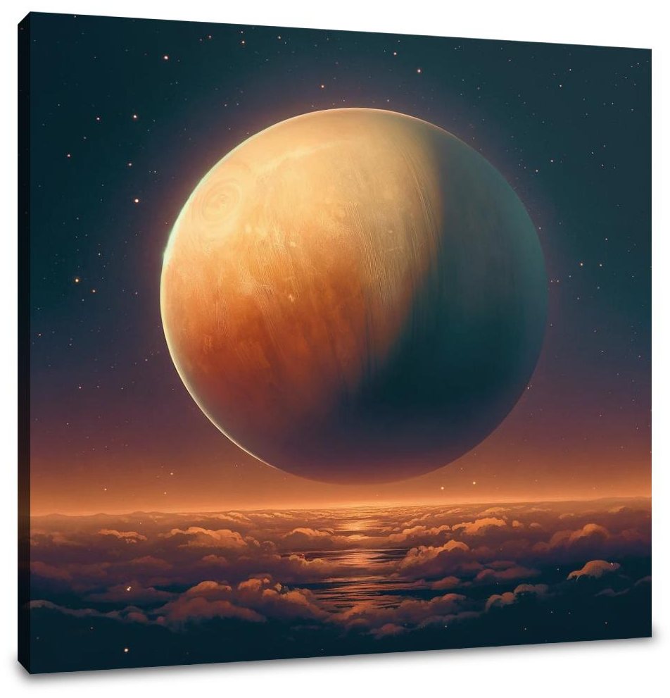 Titan's Hazy Enigma Canvas