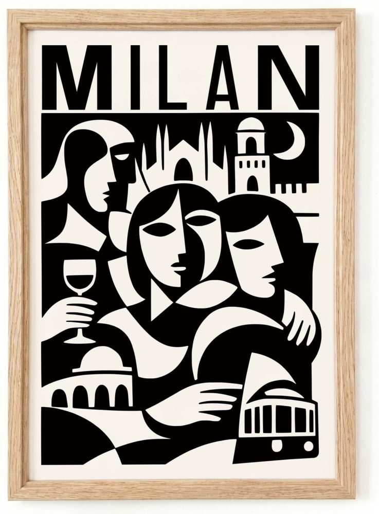 Milan Italy Travel Wall Art
