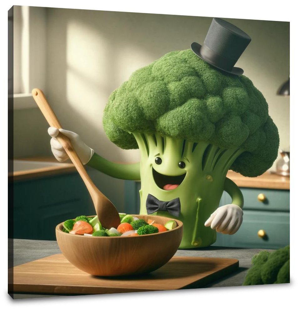 Gourmet Broccoli Stir Canvas