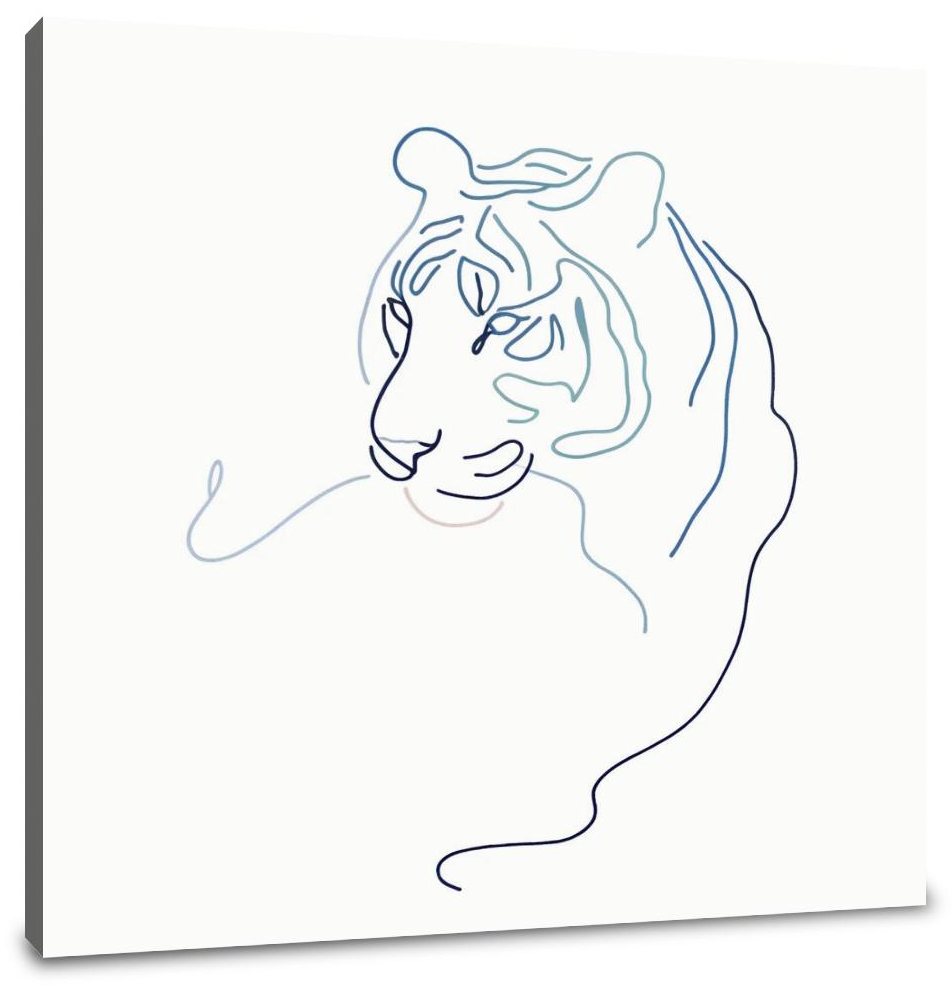 Ethereal Tiger Line Canvas