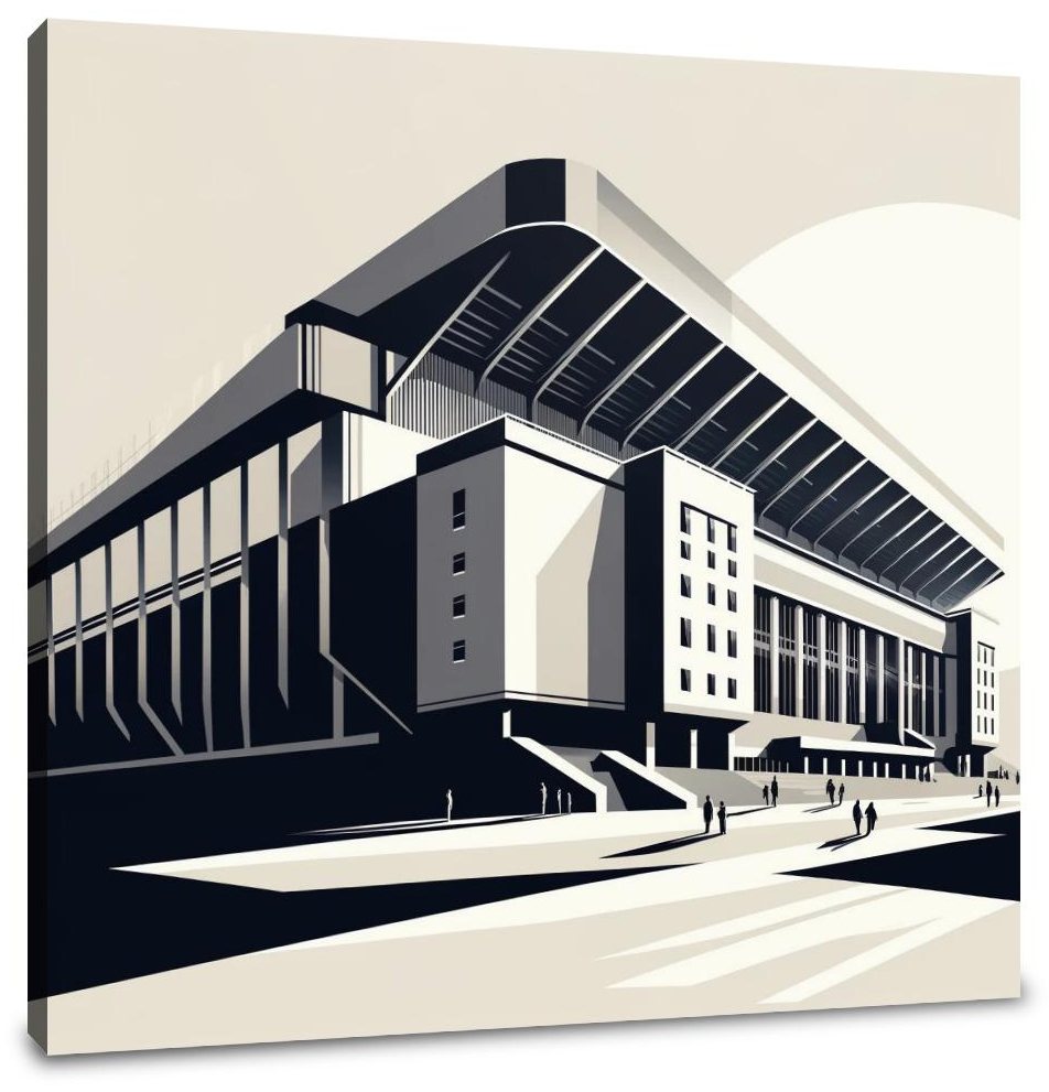 Modernist Anfield Stadium Liverpool Canvas