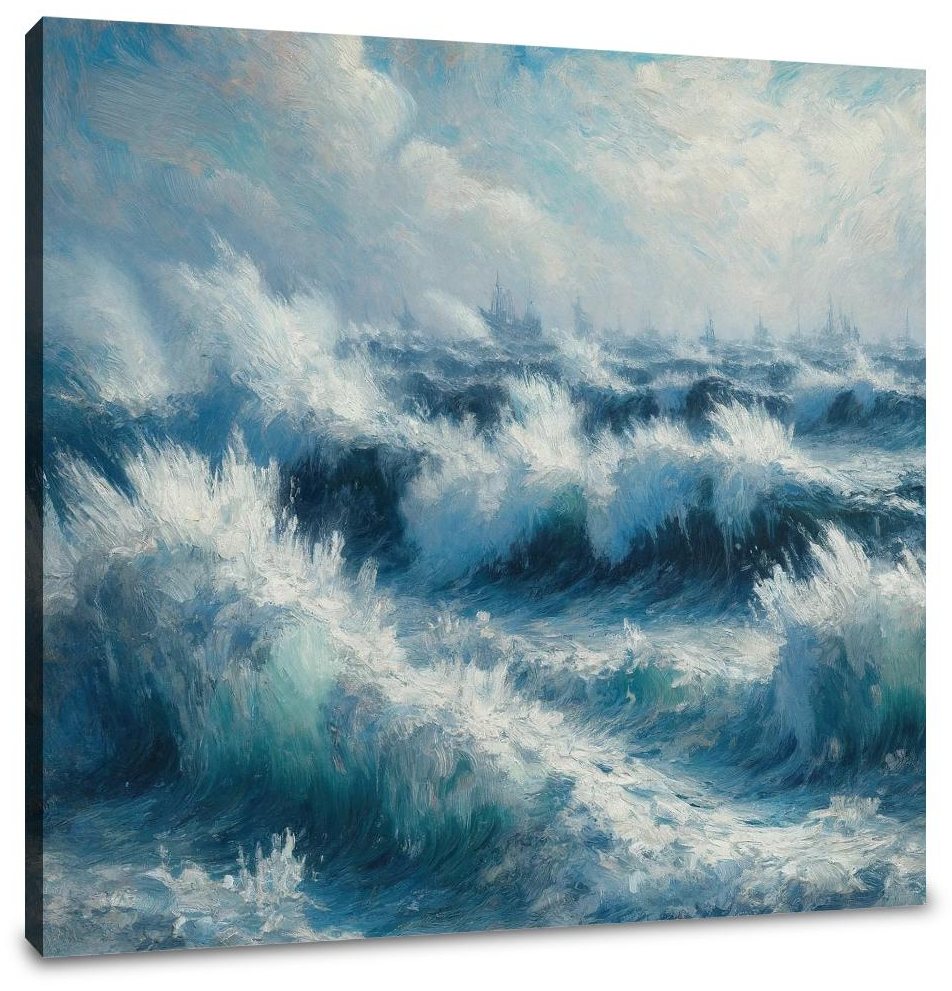 Frozen Waves Canvas