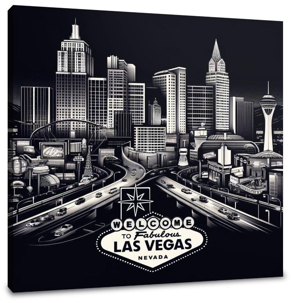 Vegas Nightscape Canvas