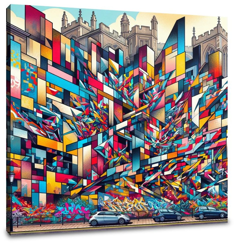 Bristol Cubist Streets Canvas