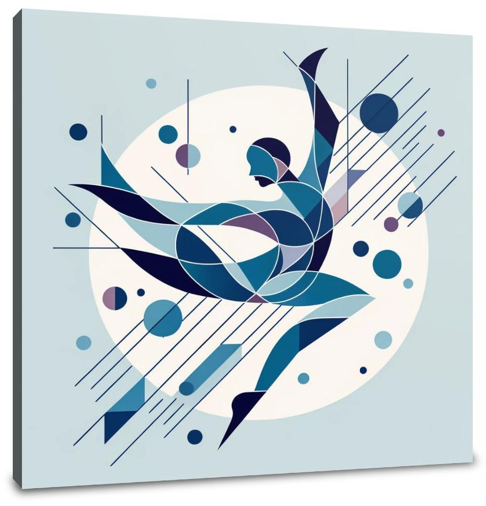 Geometric Dance Canvas