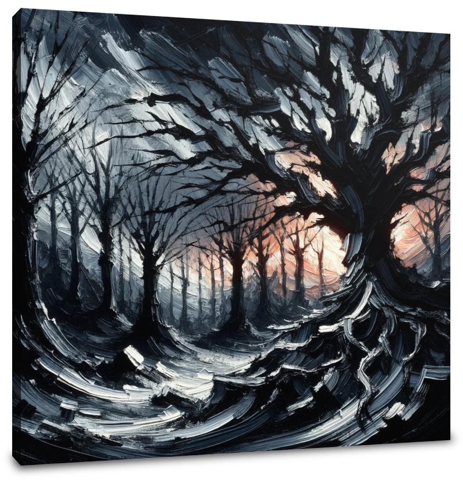 Gothic Twilight Forest Canvas