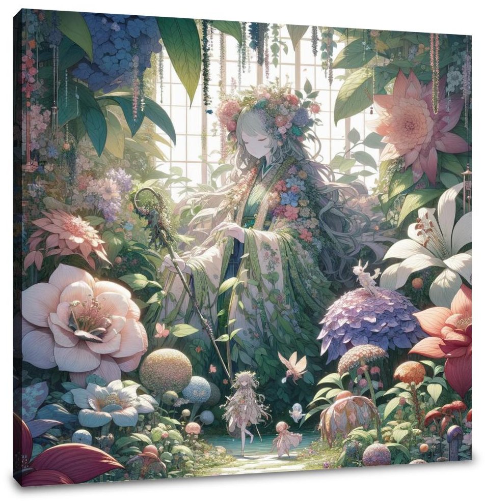 Secret Garden's Guardian Canvas