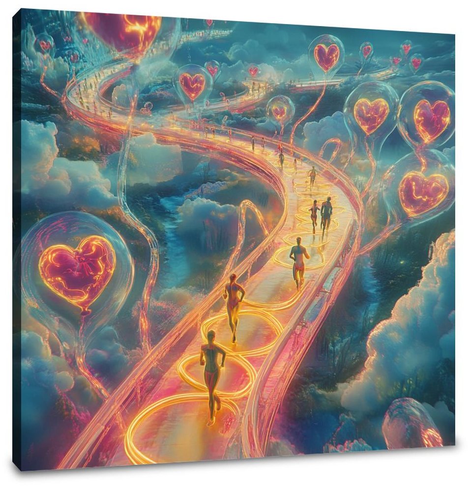 Cardio Labyrinth Canvas