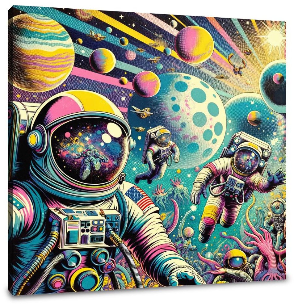 Cosmic Pop Odyssey Canvas