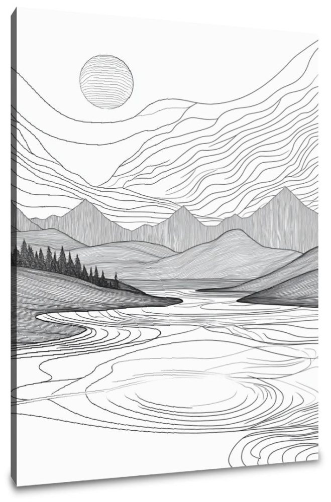 Serene Geometries Canvas
