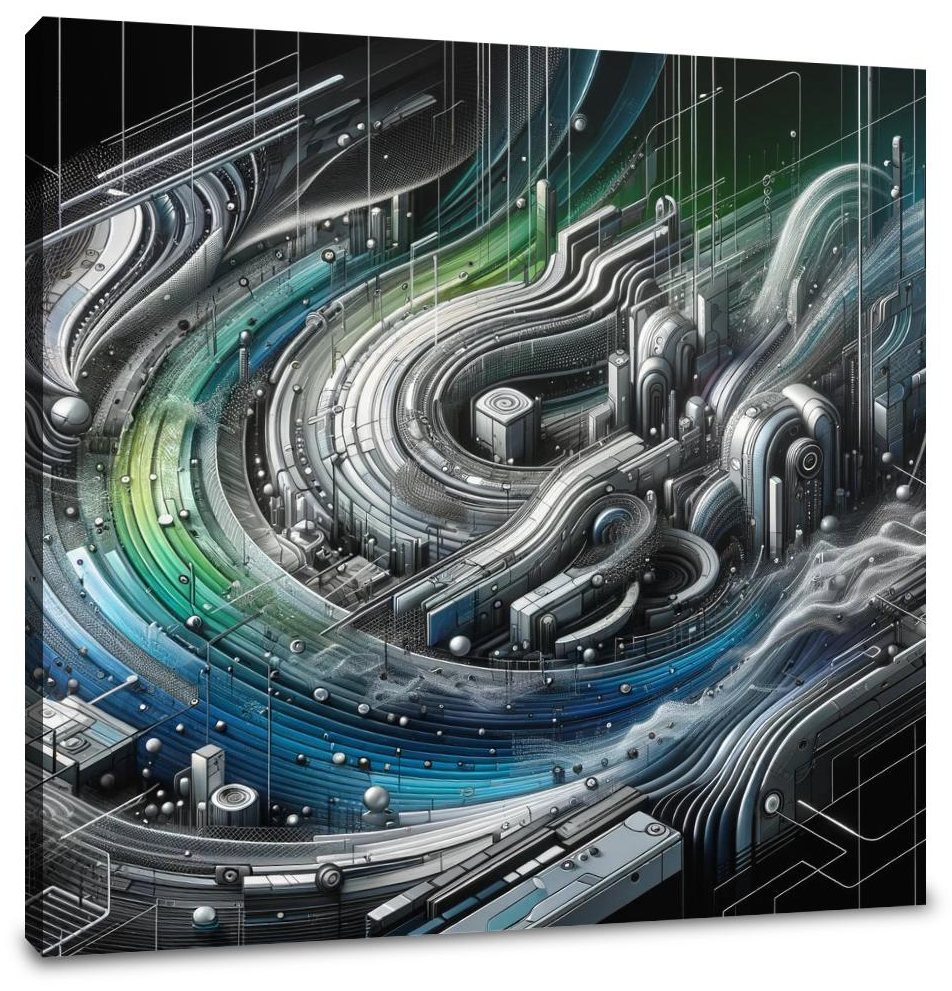 Cybernetic Vista Canvas