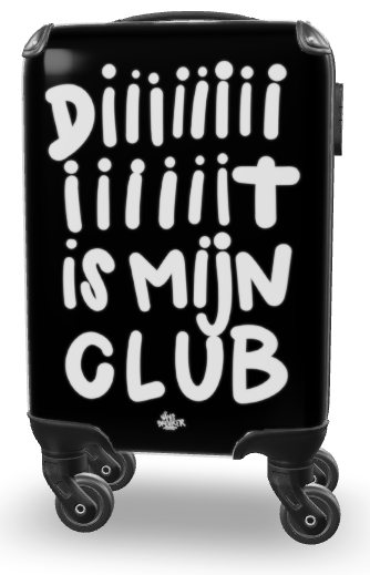 Diiiiiiiiit is mijn club witte letters kunstkoffer