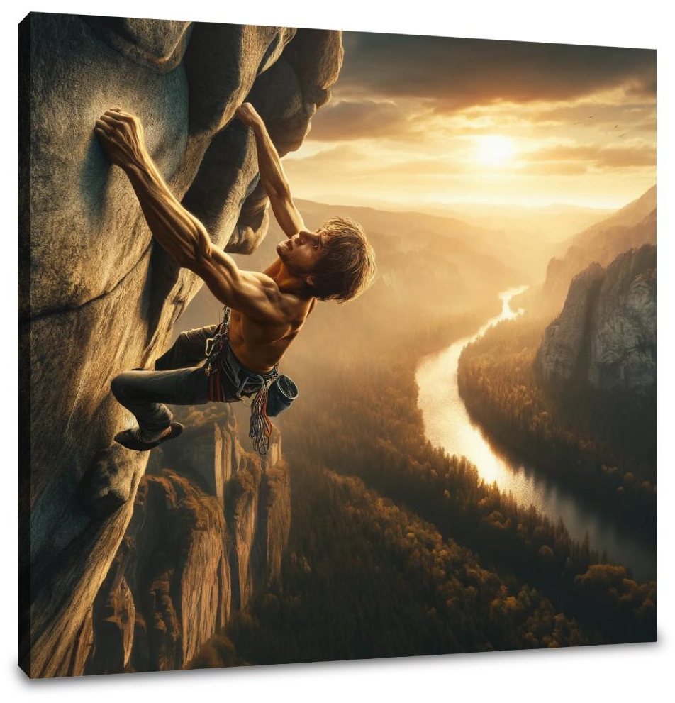 Climber's Triumph Canvas