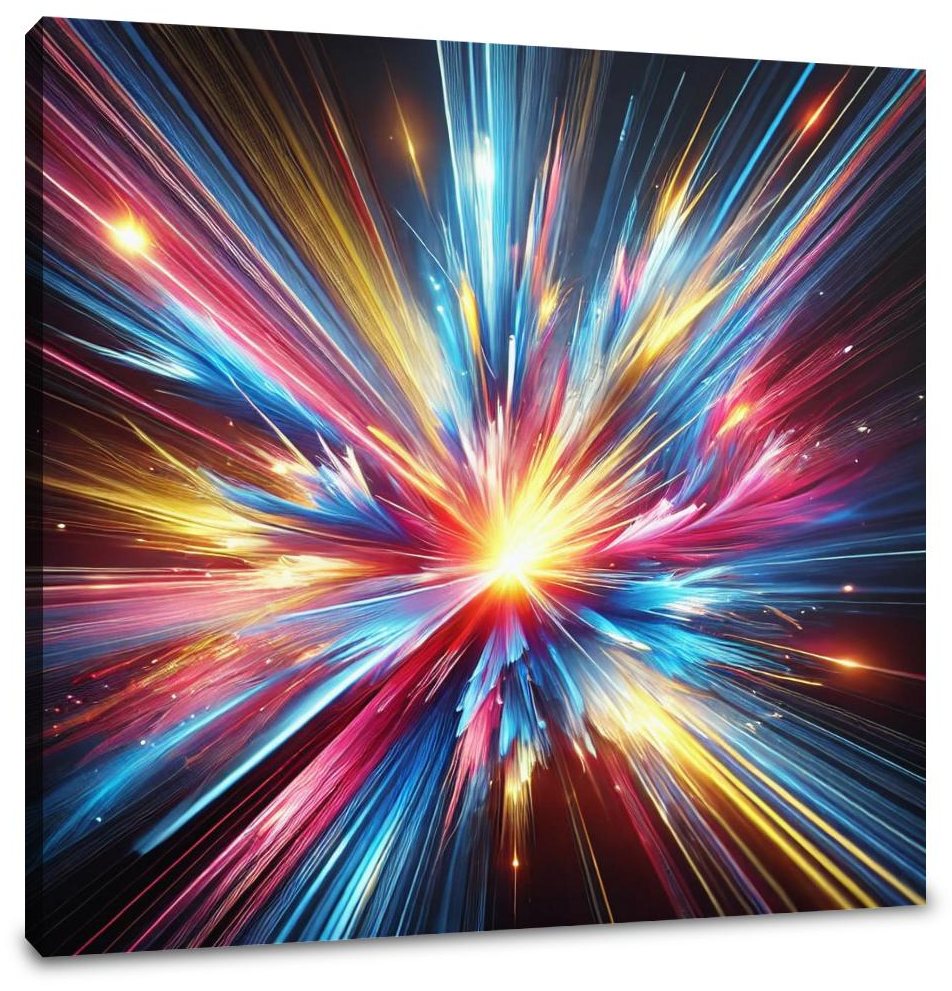Light Explosion Burst Canvas
