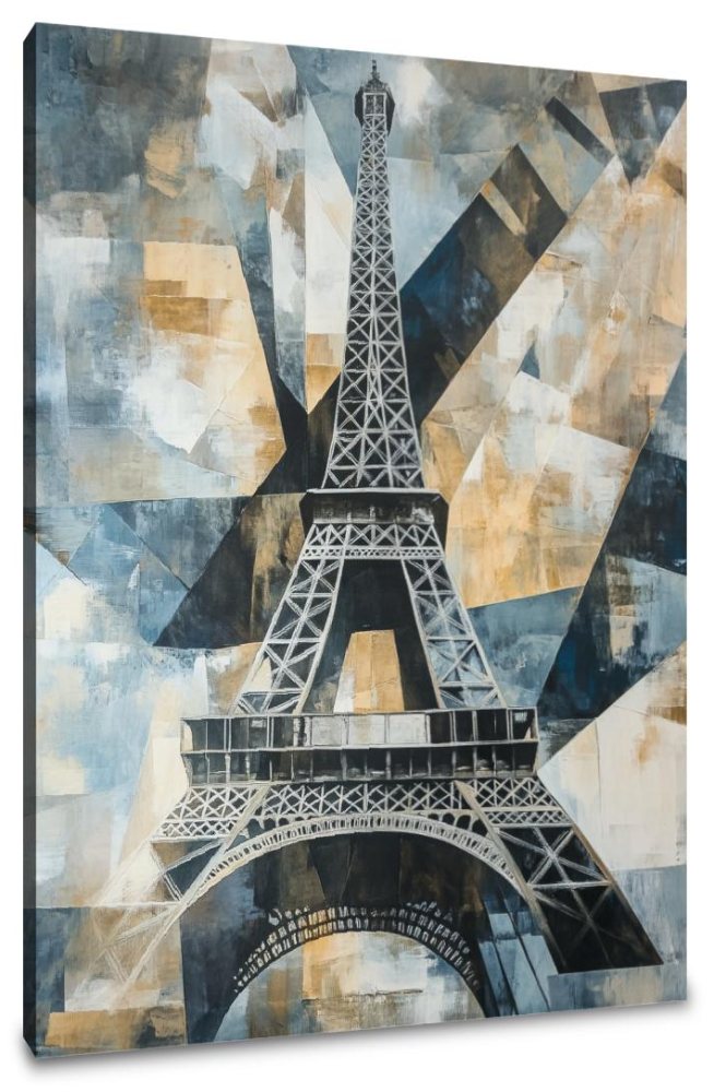 Geometric Eiffel Canvas