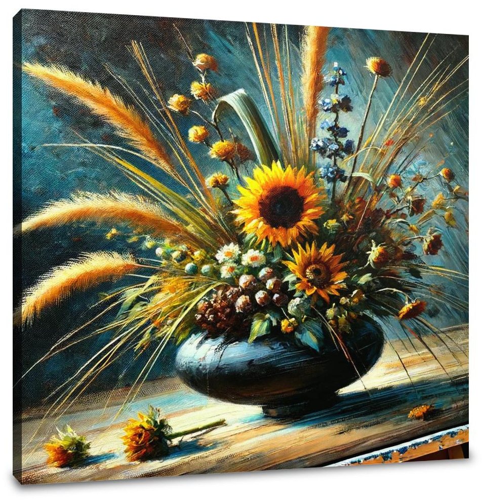 Sunflower Ikebana Canvas