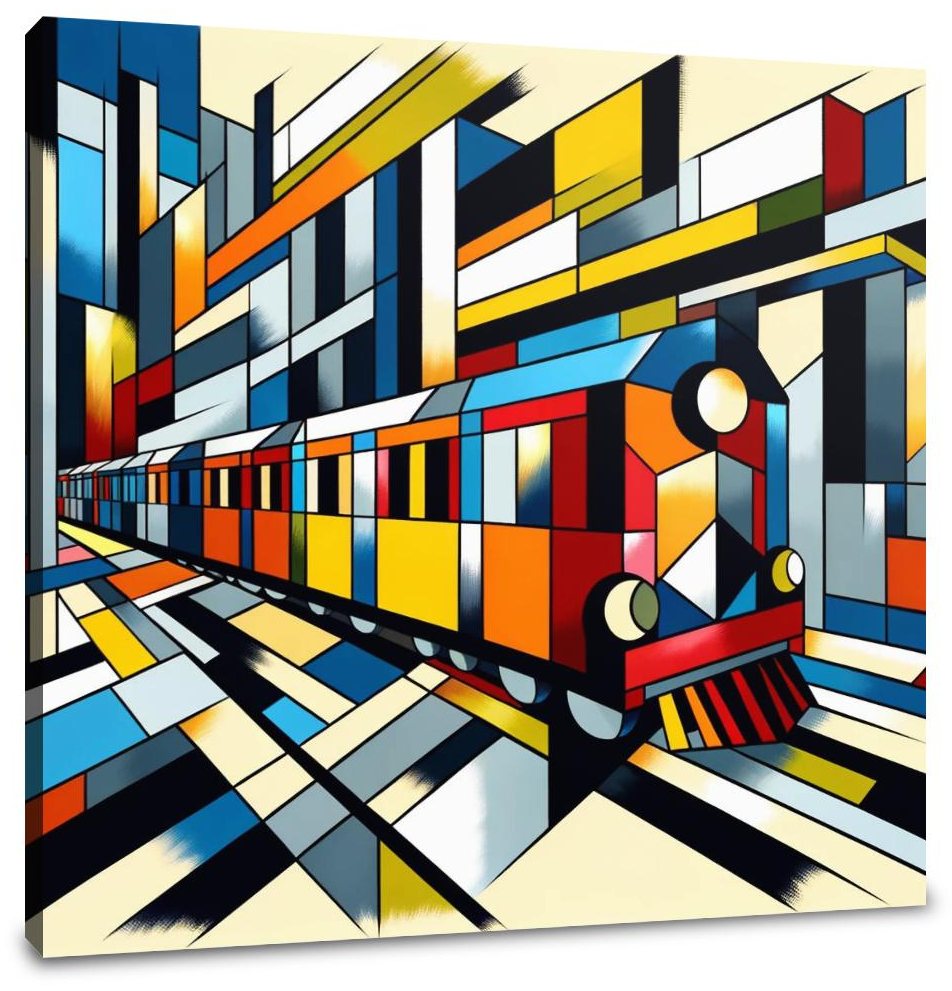 Cubist Conveyance Canvas
