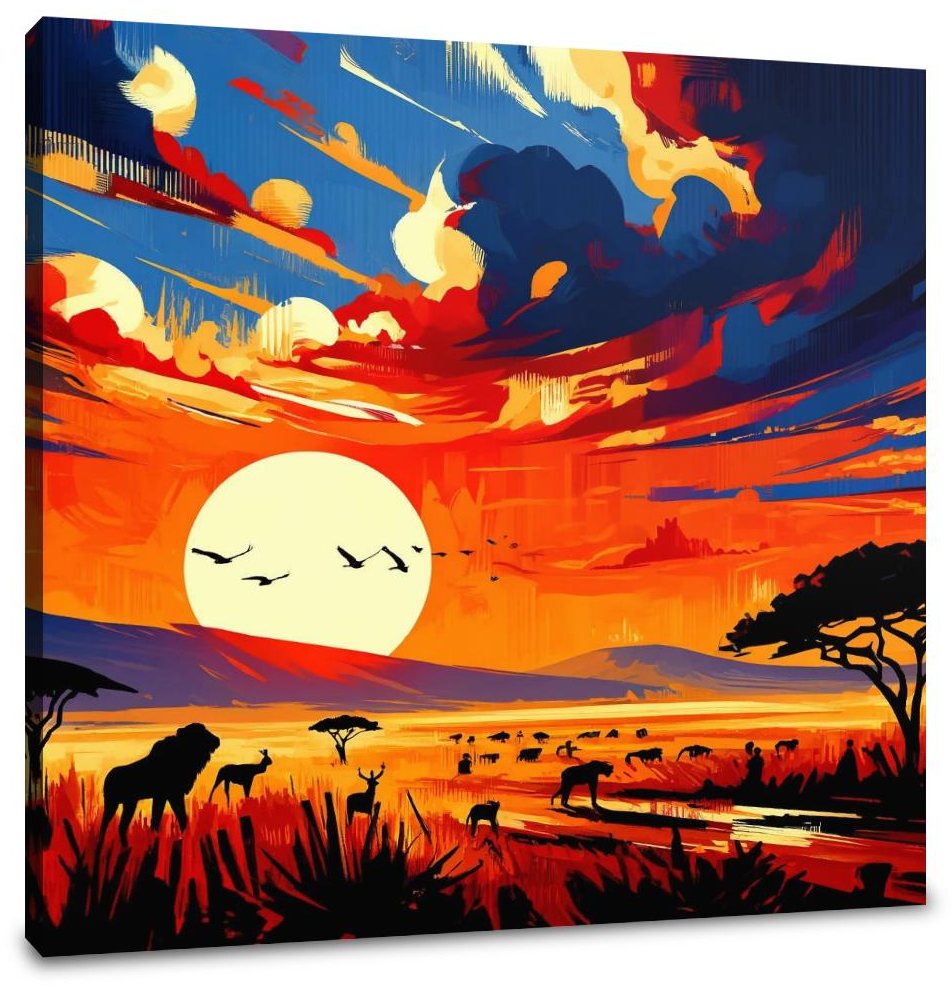 Serengeti Sunrise Canvas