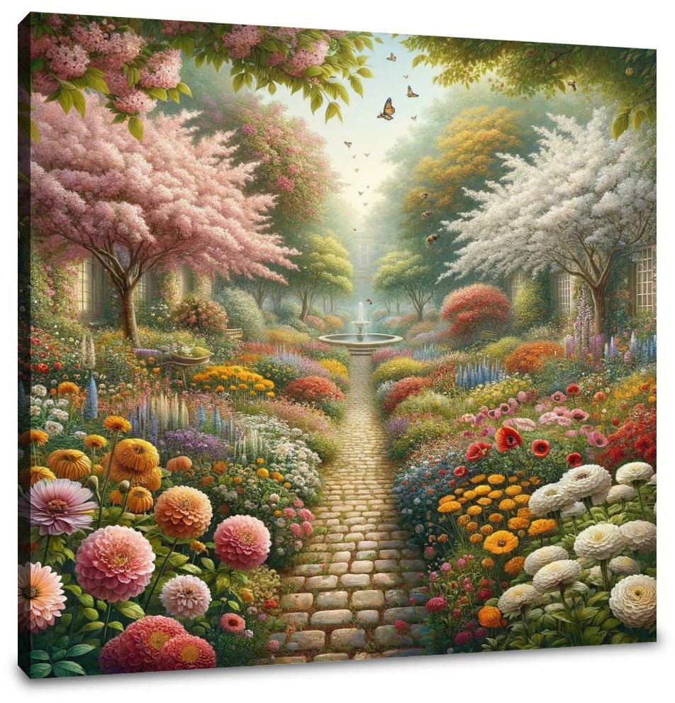 Spring Garden Serenade Canvas