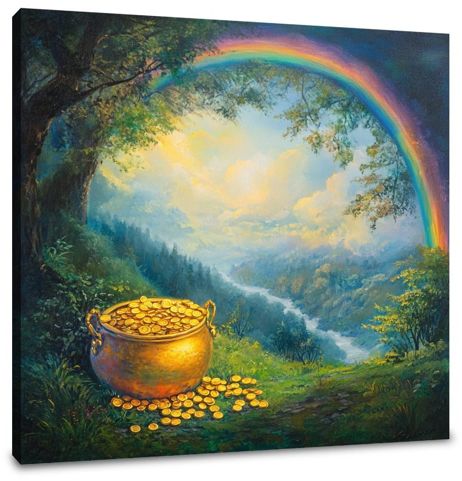 Golden Pot of Dreams Canvas