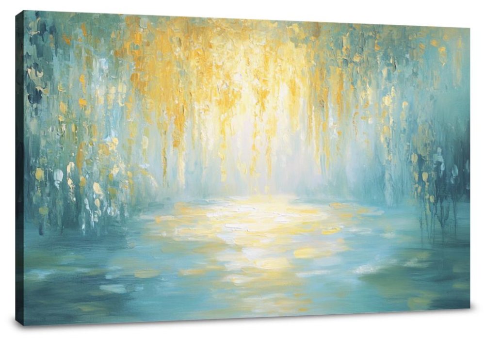 Sunlit Droplets Canvas