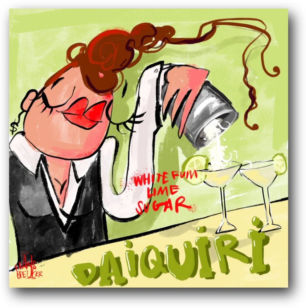 Daiquiri cocktail. ICON