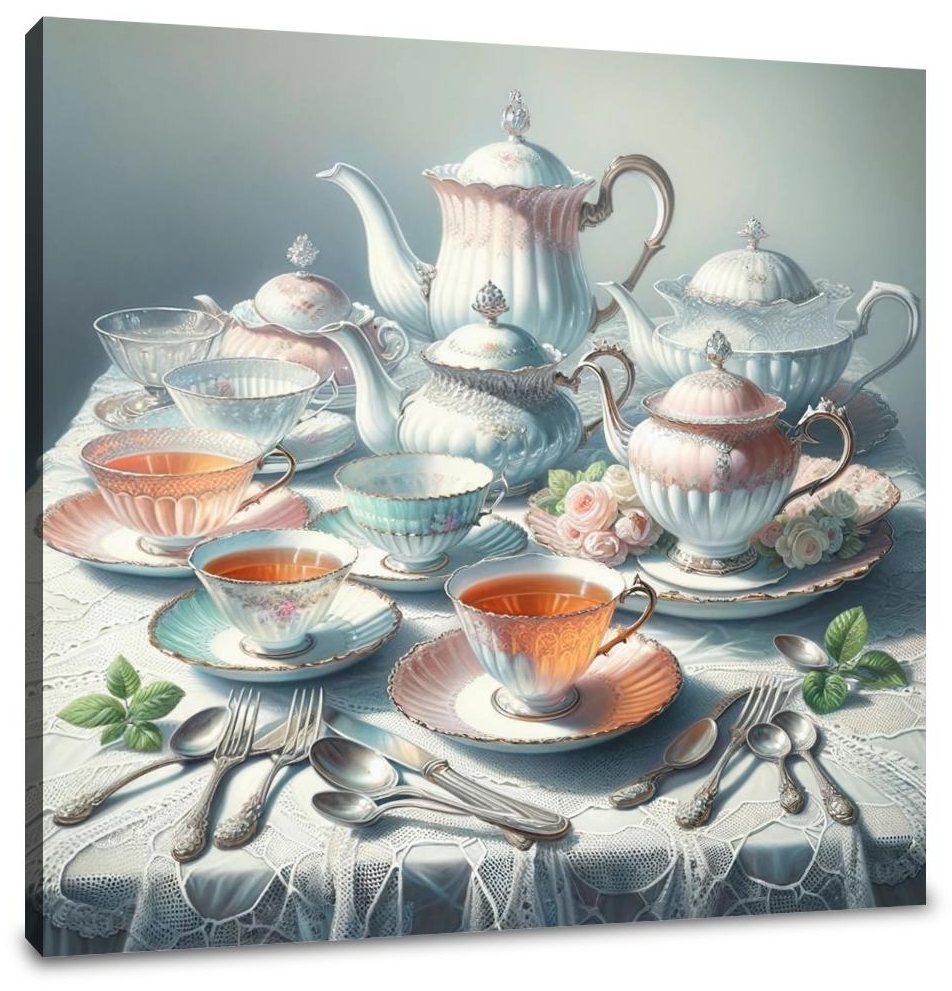 Timeless Tea Time Canvas