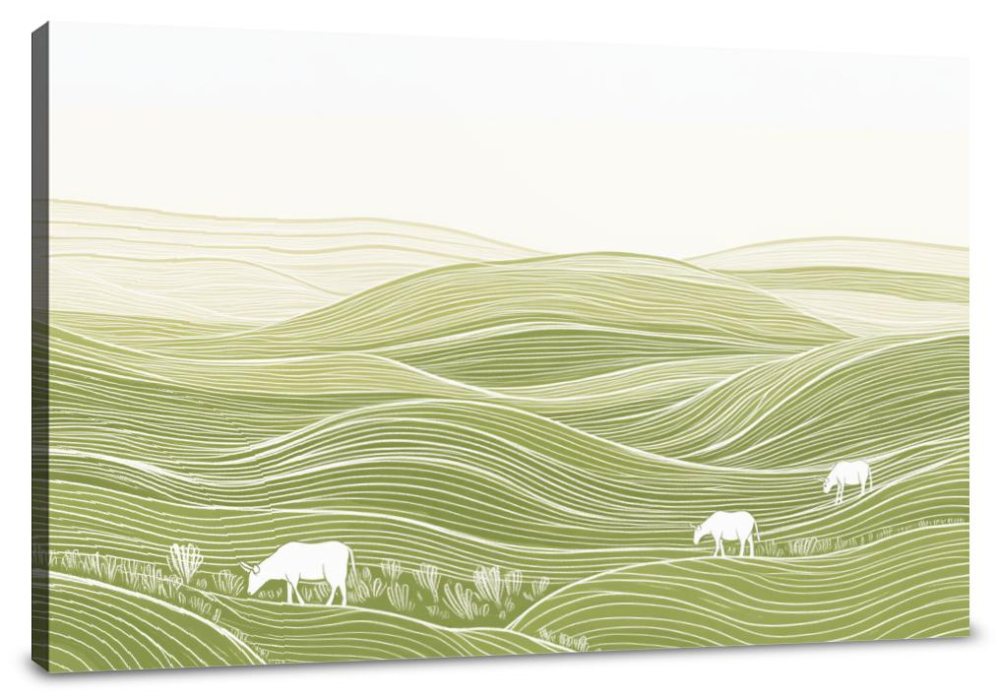 Grazing Fields Canvas
