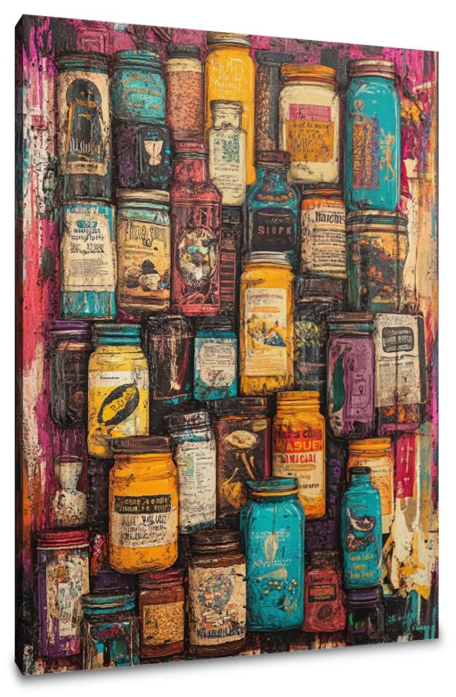 Dadaist Spice Jar Canvas