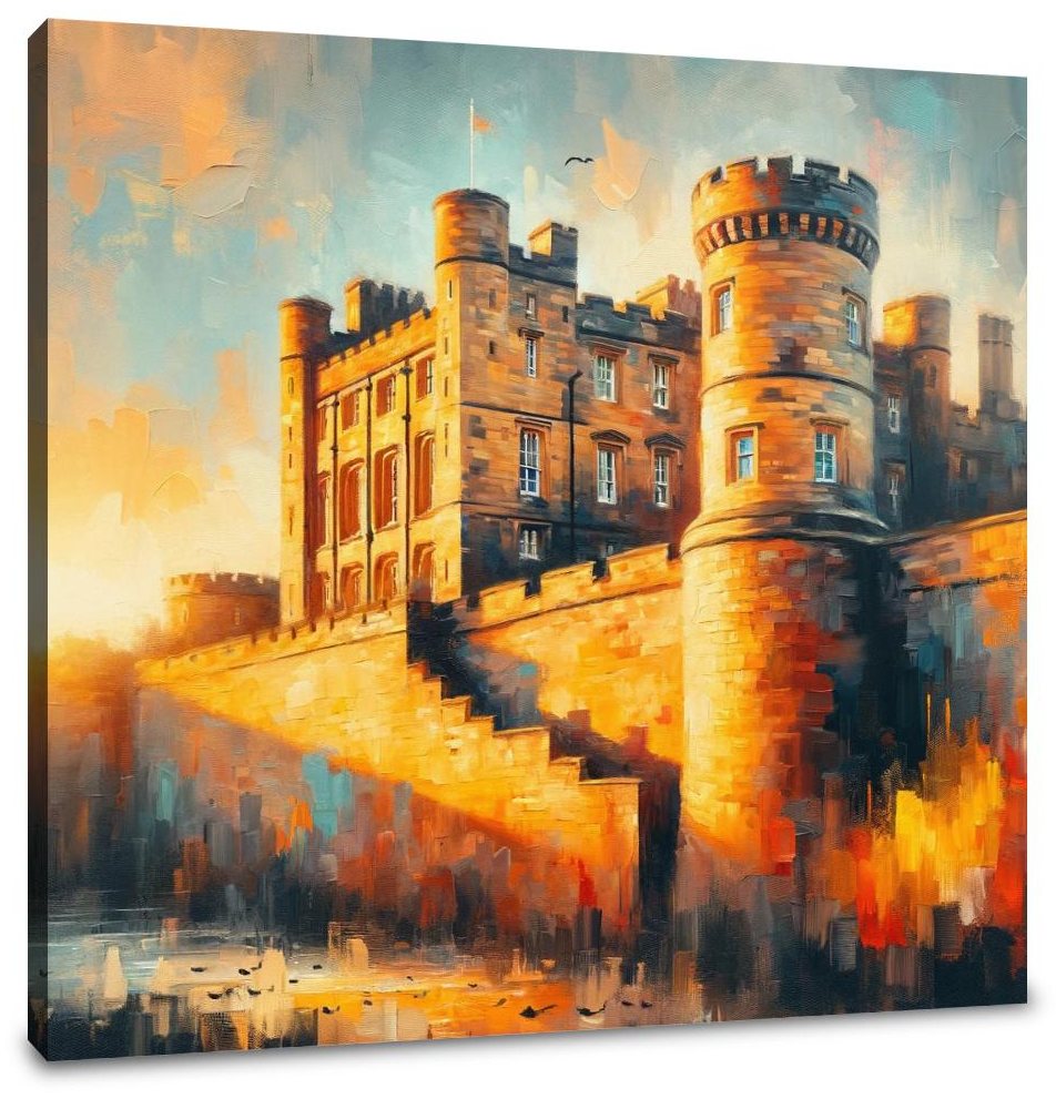 Newcastle Castle Keep Sunset Canvas