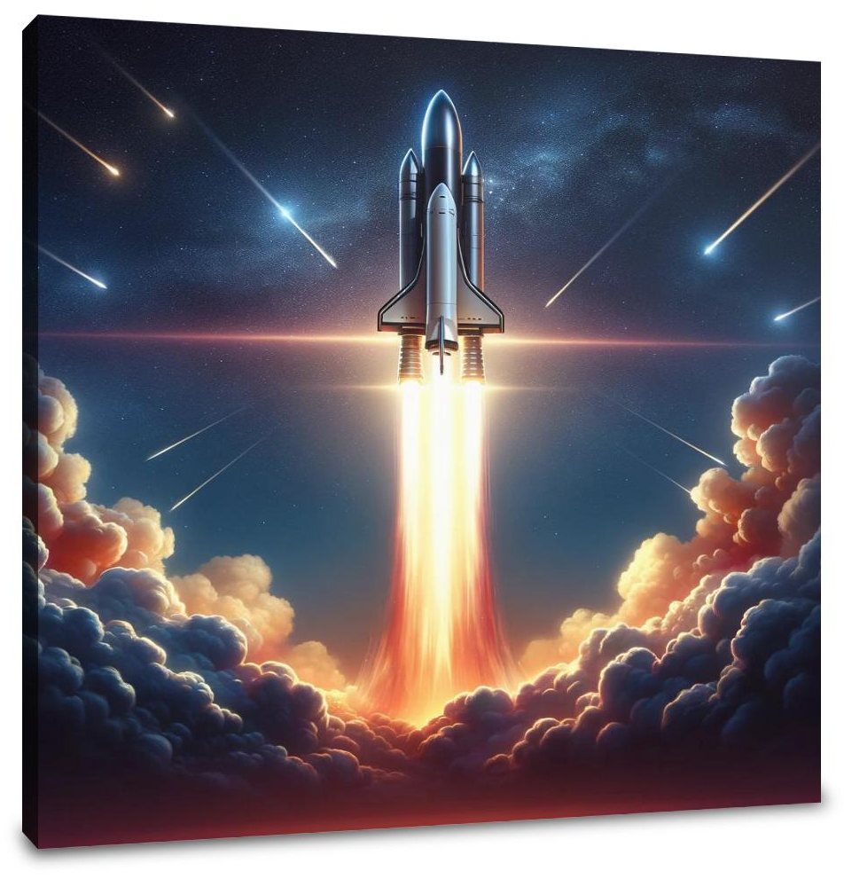 Rocket Liftoff Canvas