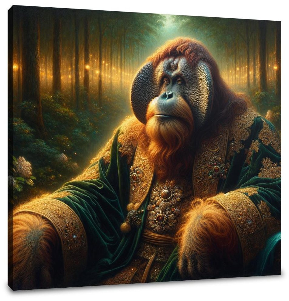 Regal Orangutan Reverie Canvas