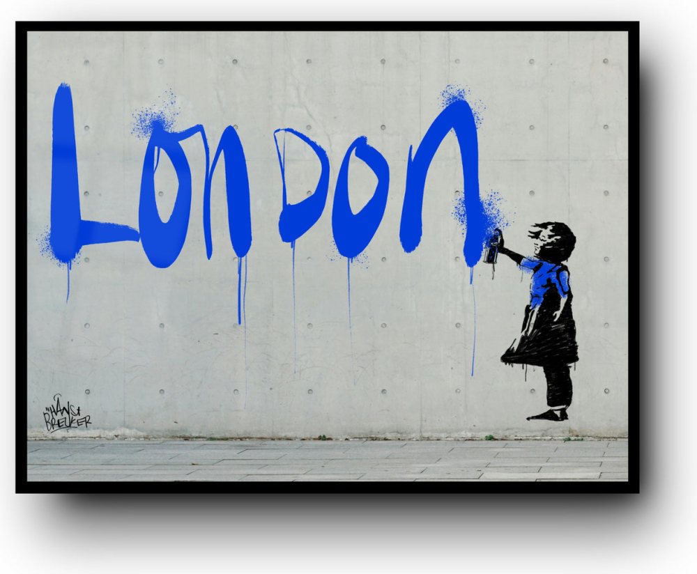London Spraycan Girl – Chelsea Inspired Street Art
