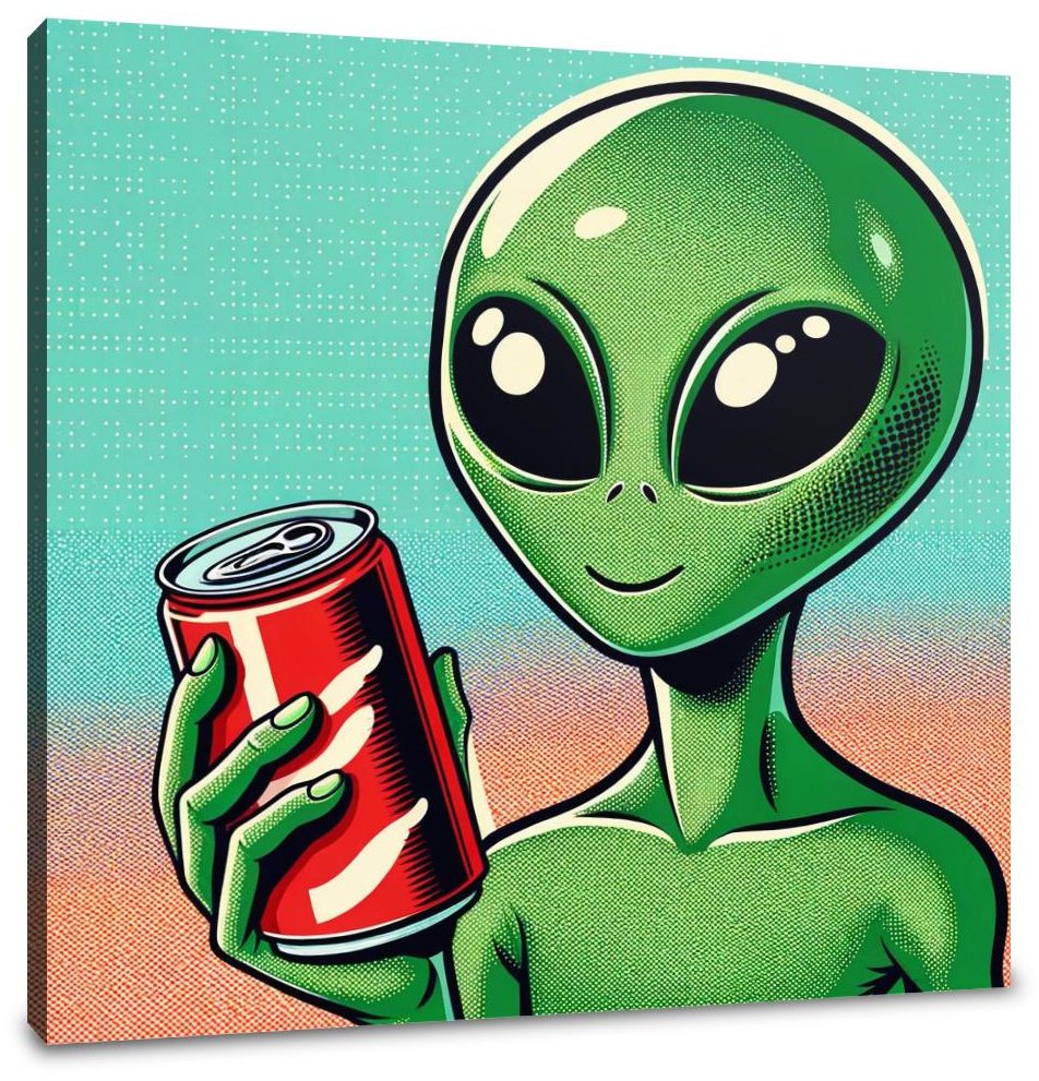 Alien Soda Canvas